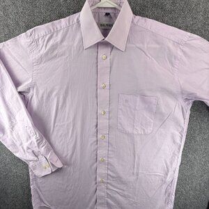 Balmain 3 Polyester Cotton Purple Shirt Pocket Solid Button Up Men Long Sleeve